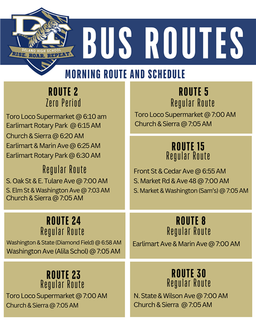 AM Bus Routes
